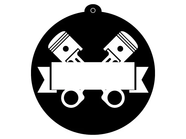 Exemplo de ambientador de carro personalizado número:1324